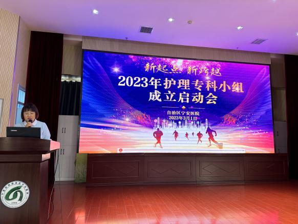 开展专科小组 提升护理内涵 ——自治区宁安医院护理专科小组成立启动会