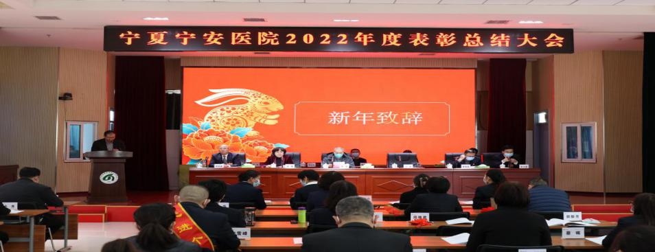 团结奋斗新征程 勇毅前行担实干—宁夏宁安医院举行2022年度总结表彰会